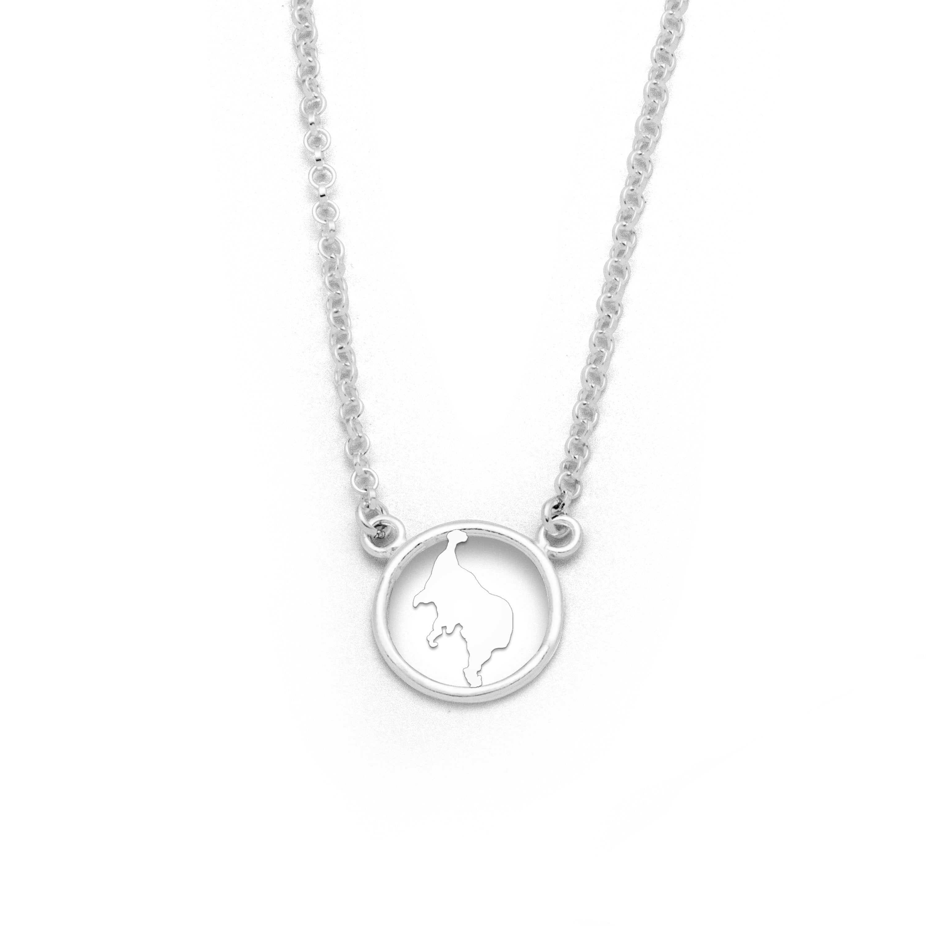 halskette mit mueritz silhouette