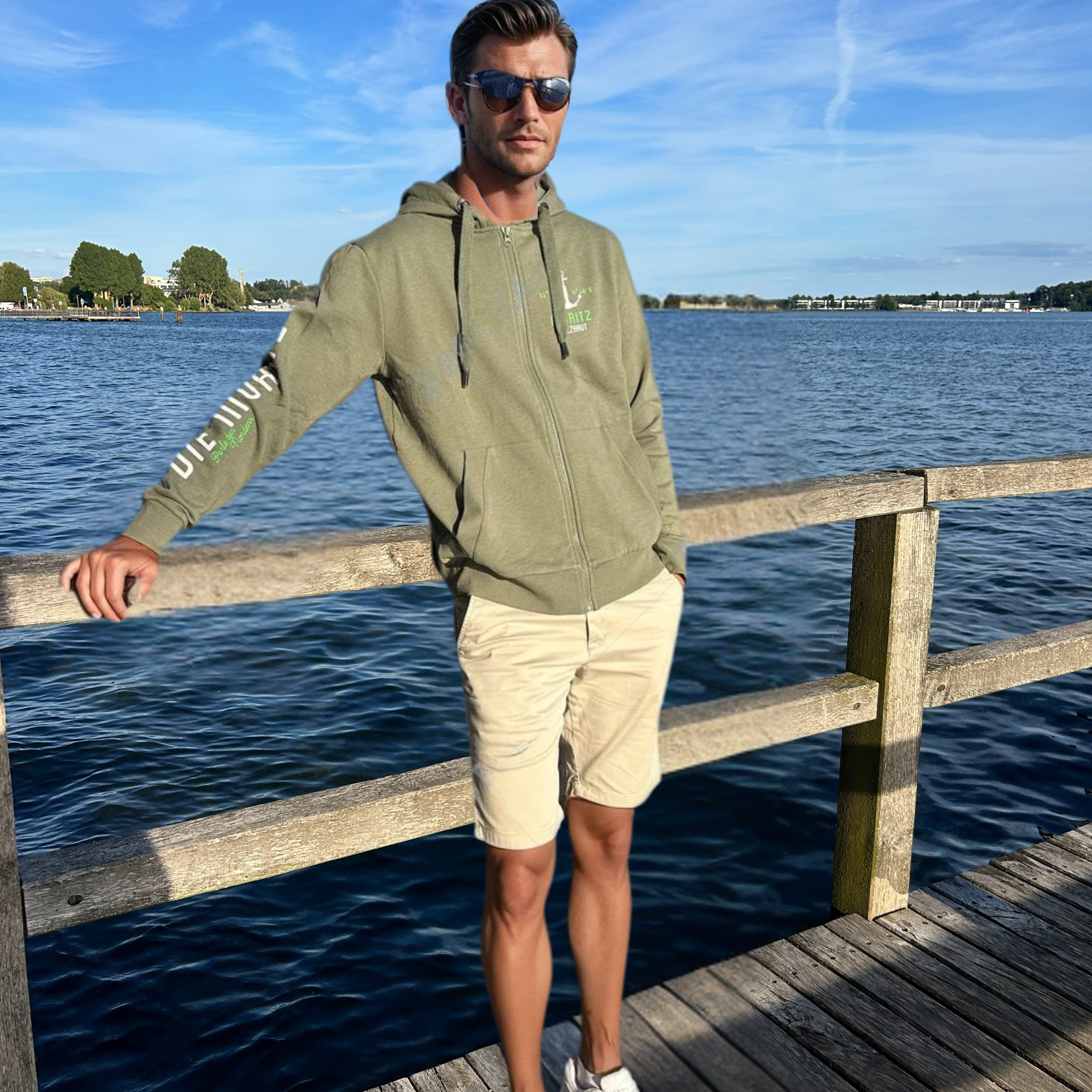 maenner sweatjacke seagrass