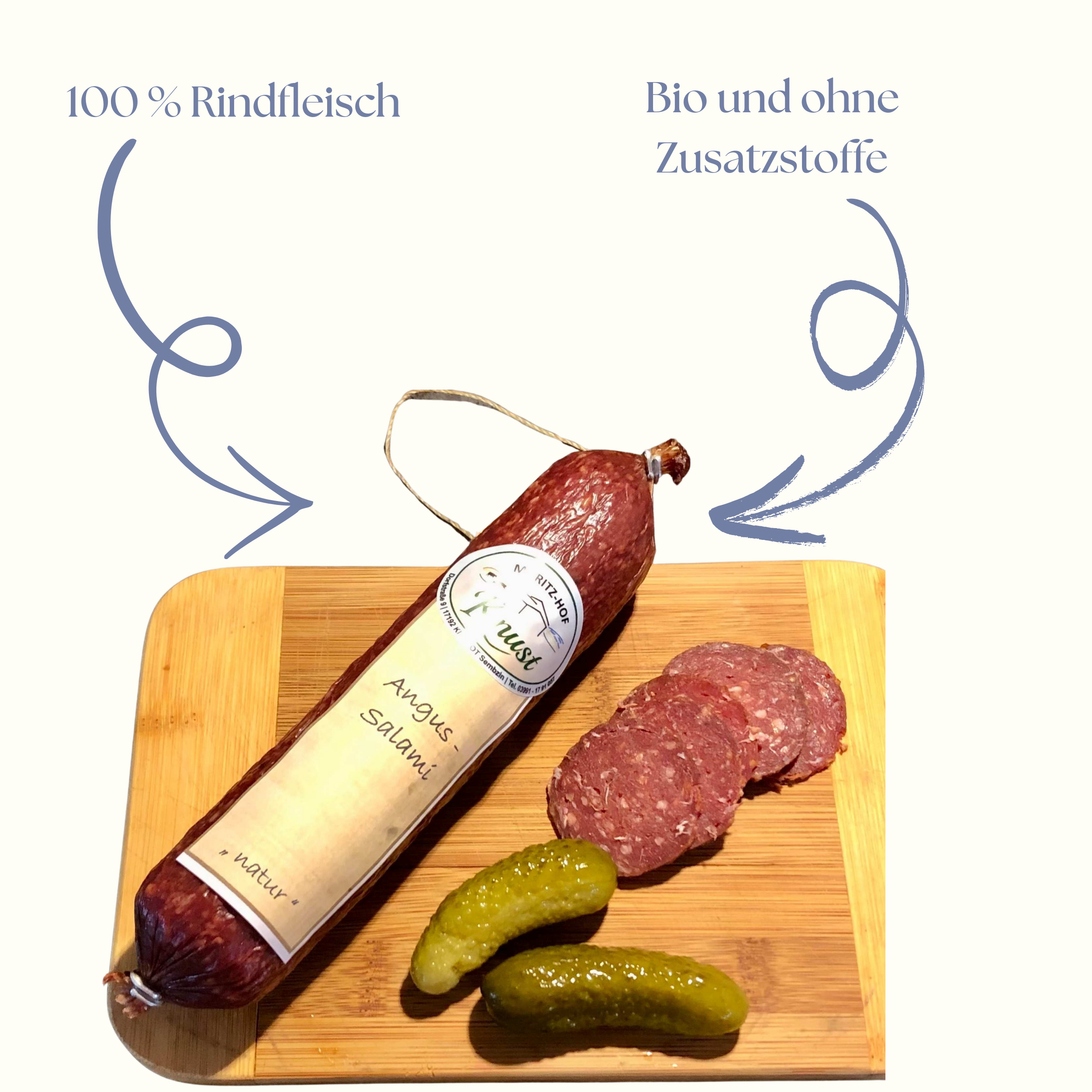 Salami bio aus Rindfleisch 