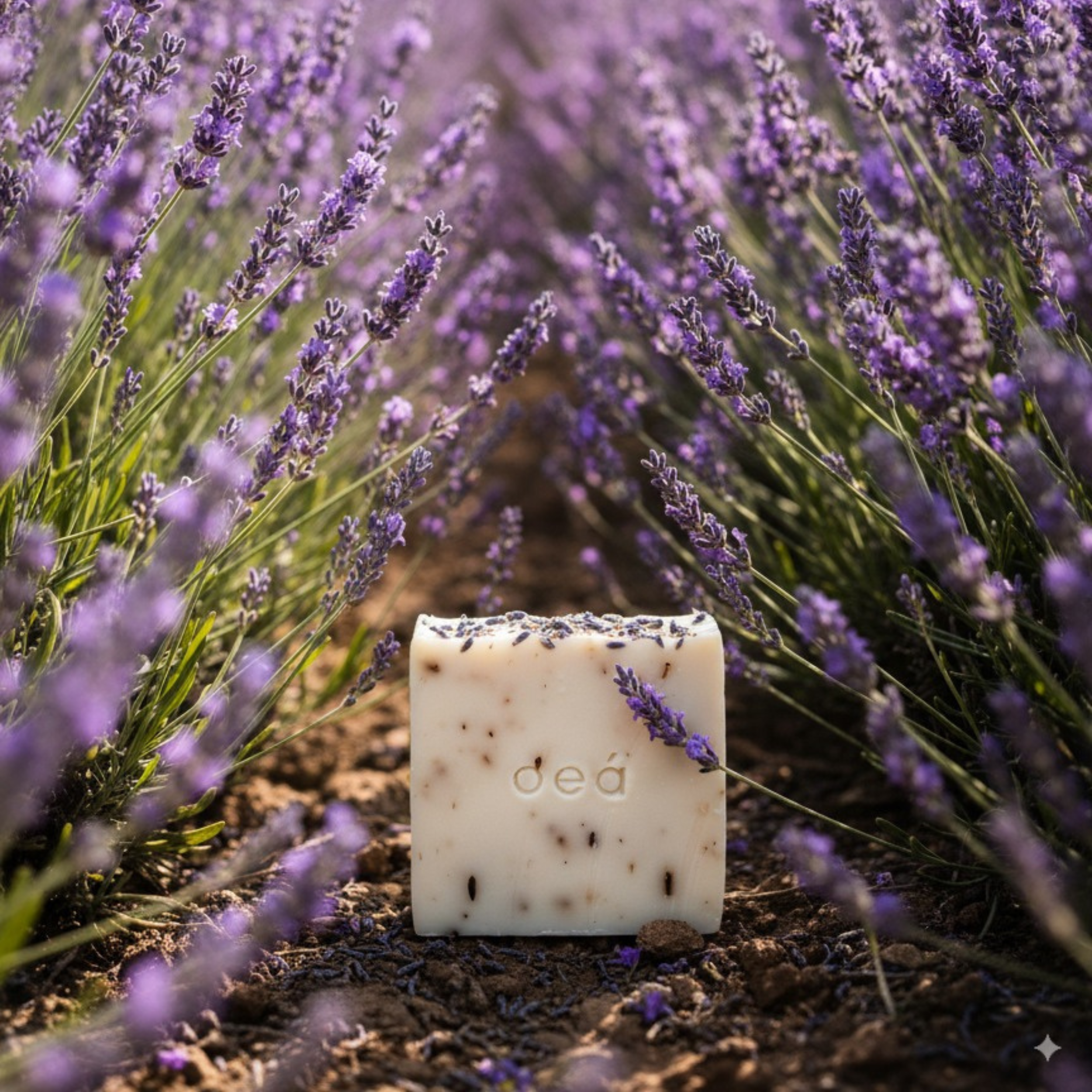 Handgefertigte Seife Lavendel & Grüntee – 125 G, Feuchtigkeitsspendend & Beruhigend
